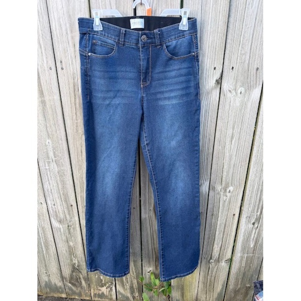 Casual Classic Angels Straight Leg Jeans 6/28 Blue Stretch Comfort Denim